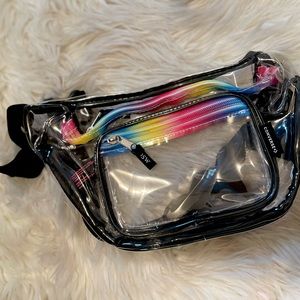 Clear Rainbow Fanny Pack/ Belt Bag Y2K